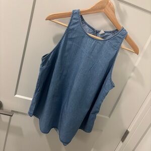 Old Navy Light Blue Denim Tank Top